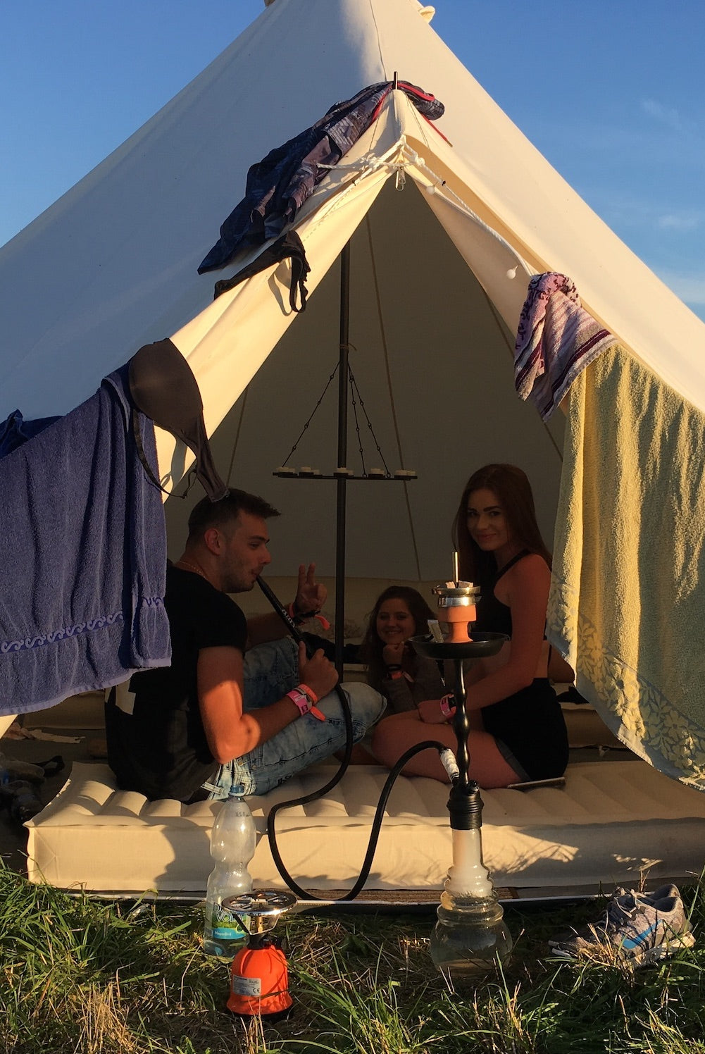 Glamping na festivalu