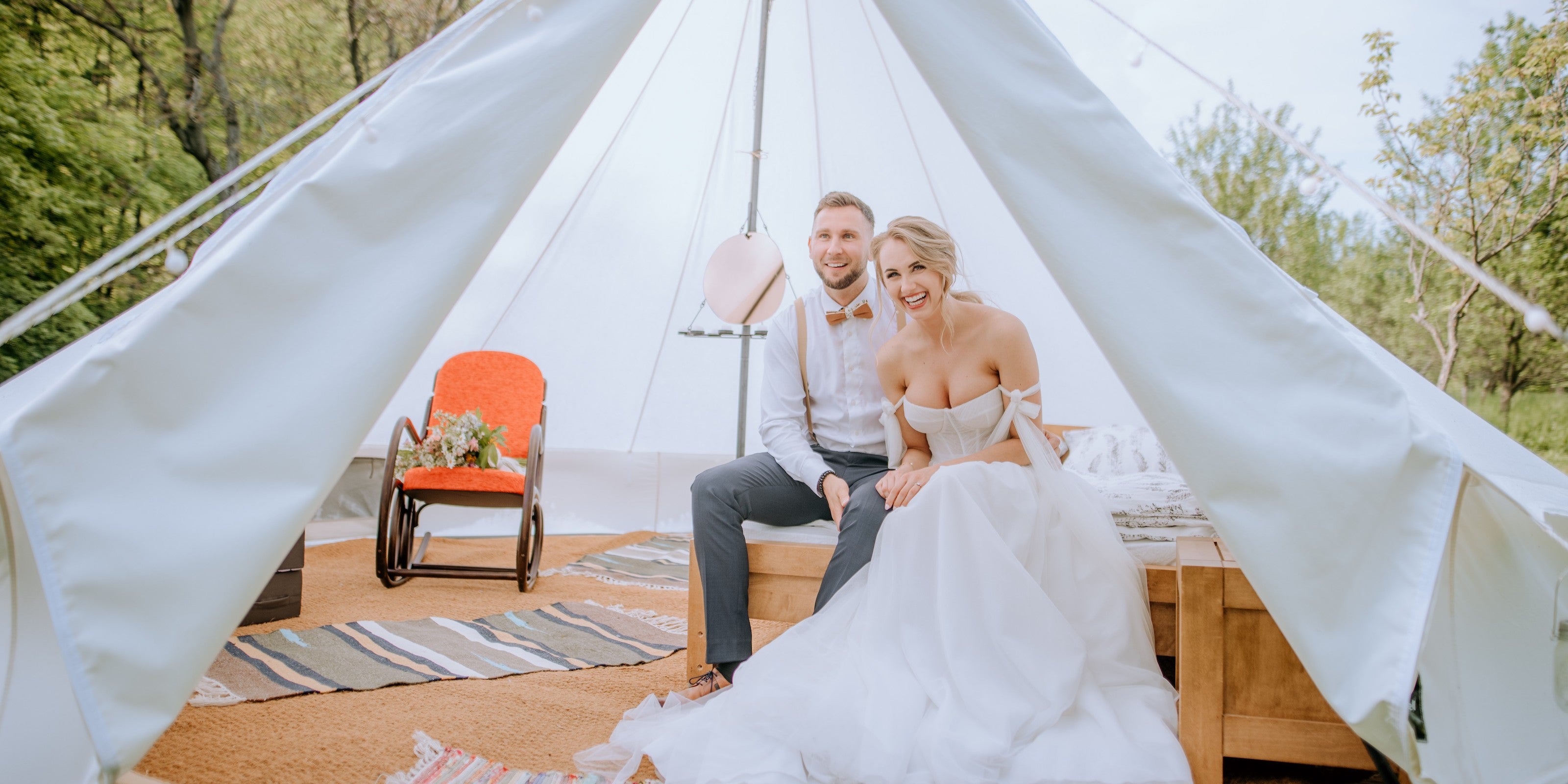 Svatební glamping se Stanovým hotelem main banner