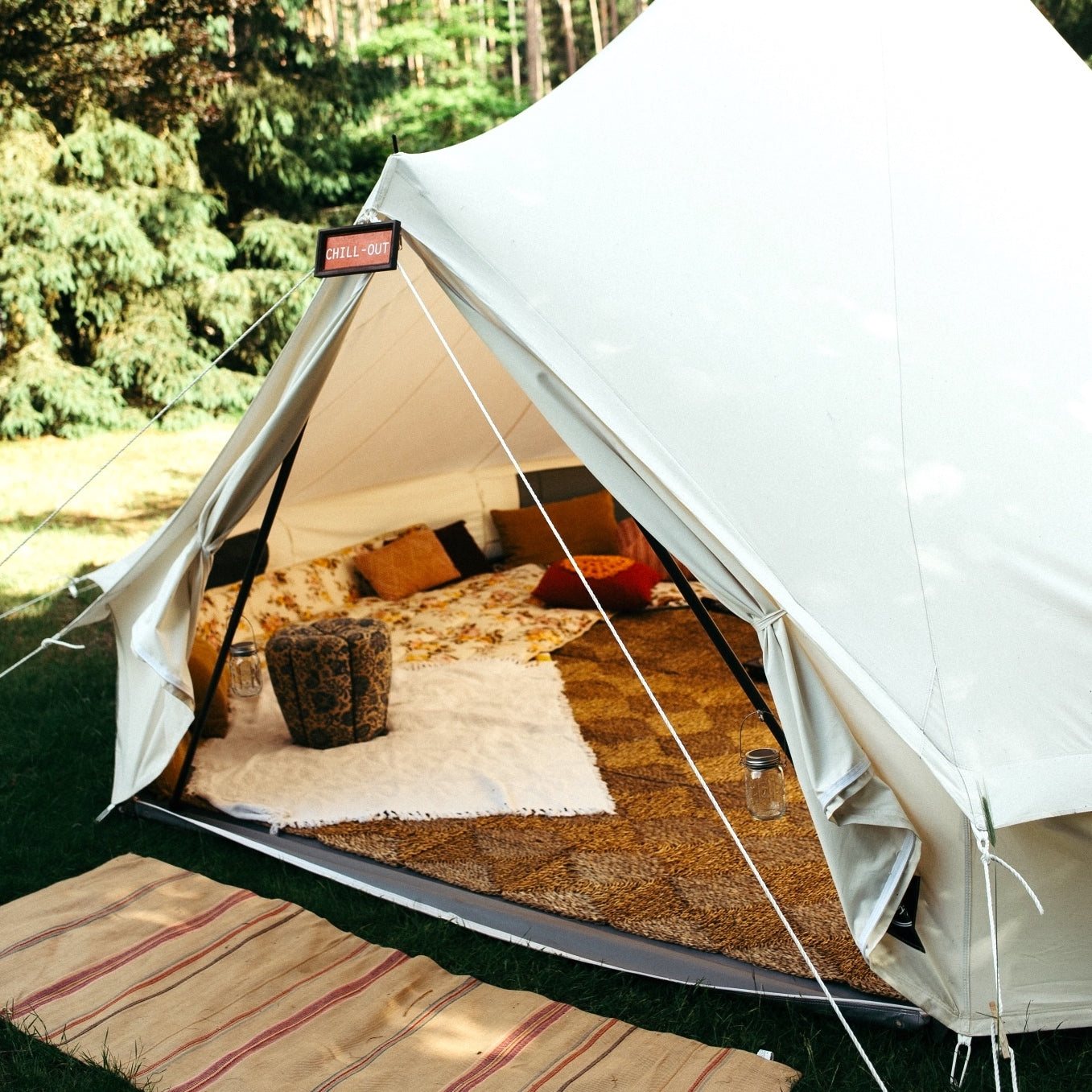 Glampingový chill out stan