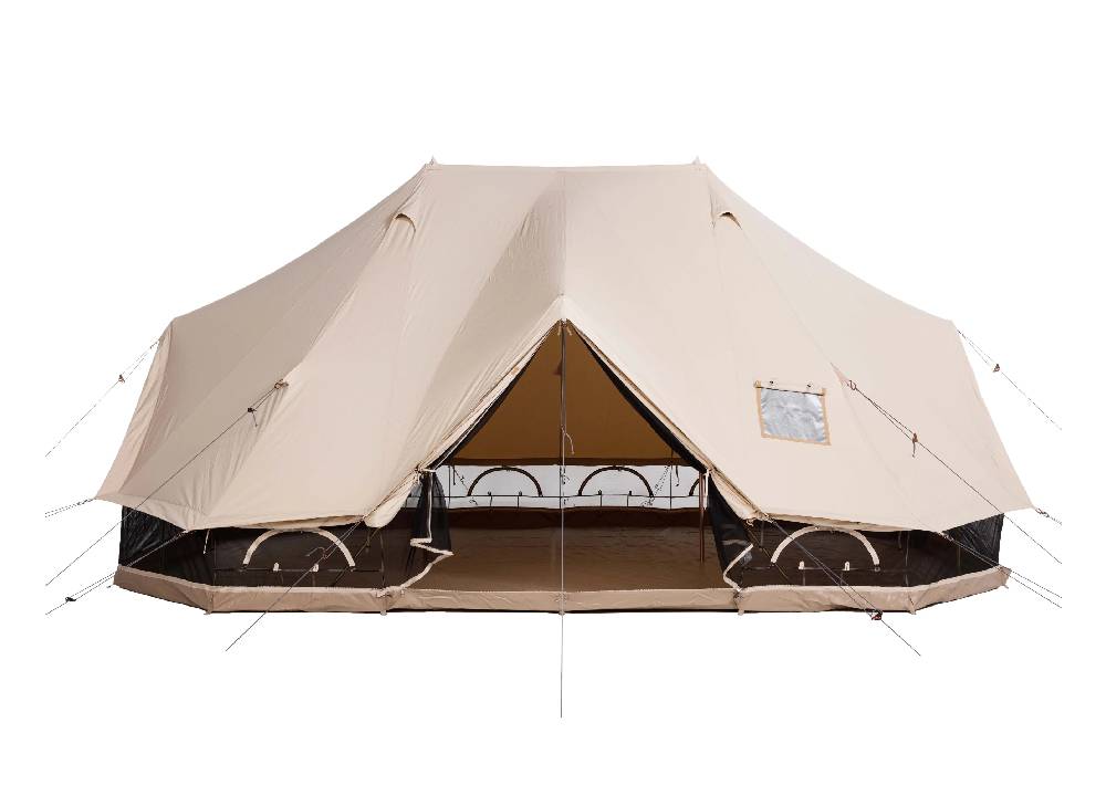 Odolný glampingový stan řady Sibley APEX TWIN špičkové kvality vhodný pro komerční glamping_2